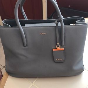 DKNY tote bag with shoulder strap LEATHER BAG